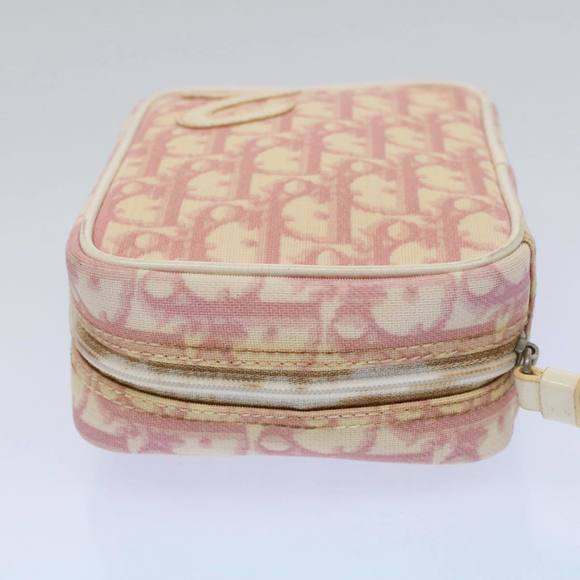 Christian Dior Trotter Canvas Pouch Pink Auth yk8940 - Picture 6 of 16